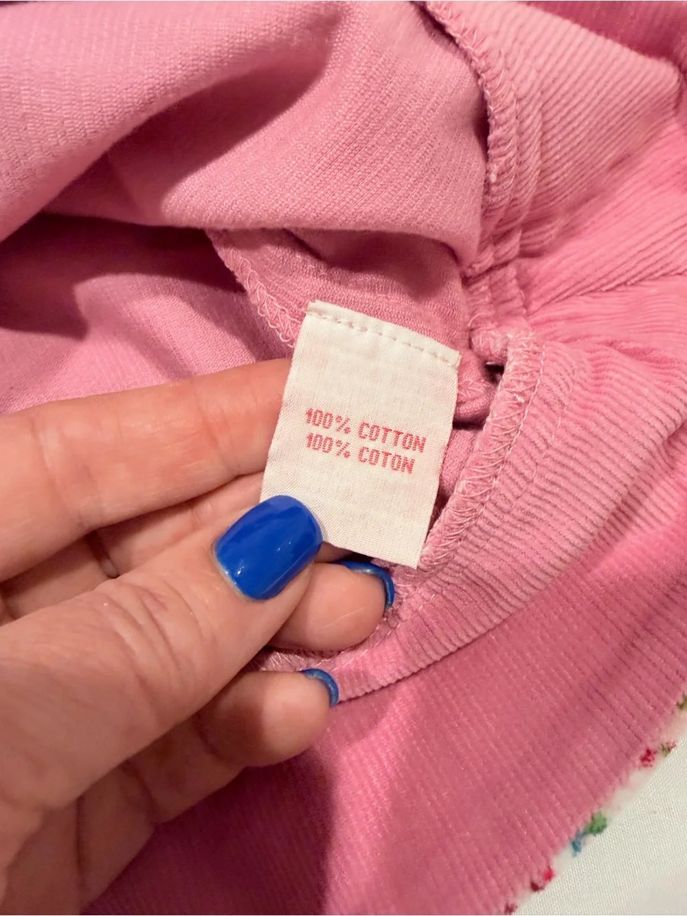 Lola et Moi Pink Corduroy & Floral Dress 6M NWT Baby Girl